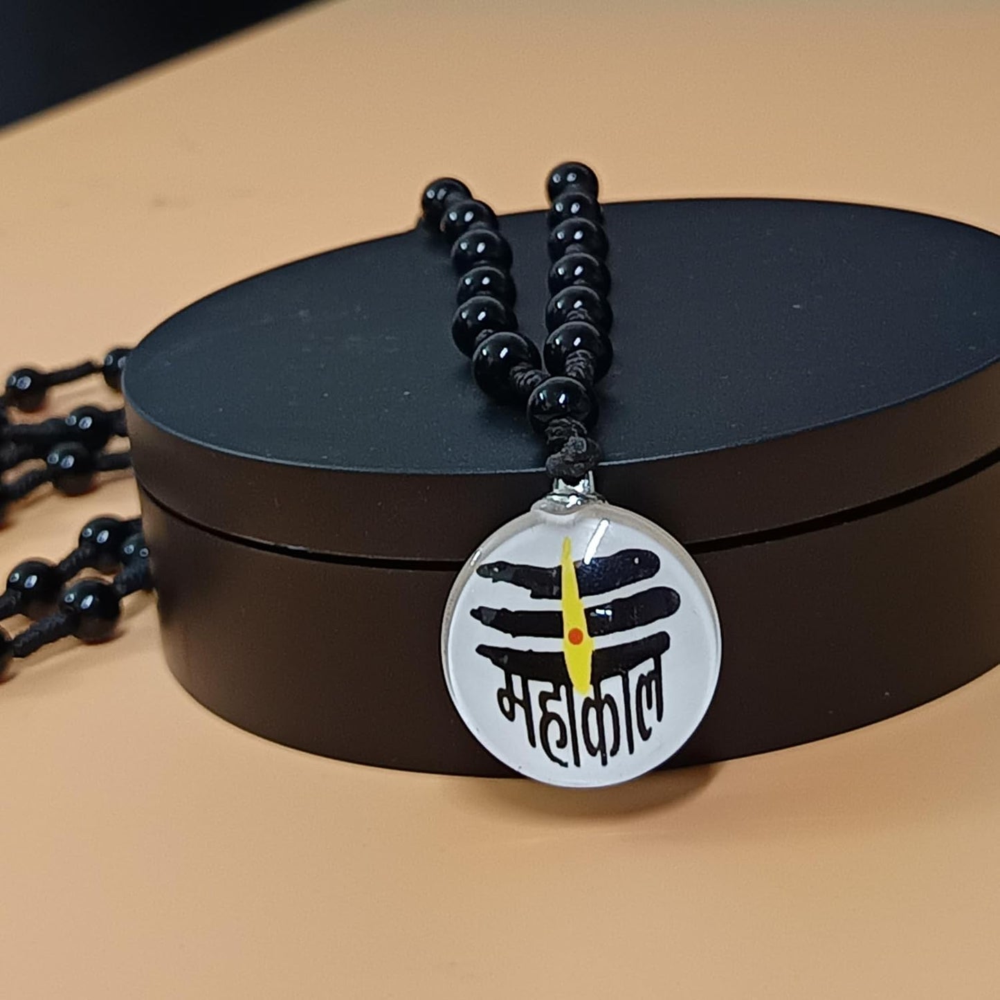 santarms Mahakal Beads Mala mahakaal Locket for Men Women Boys & Girls