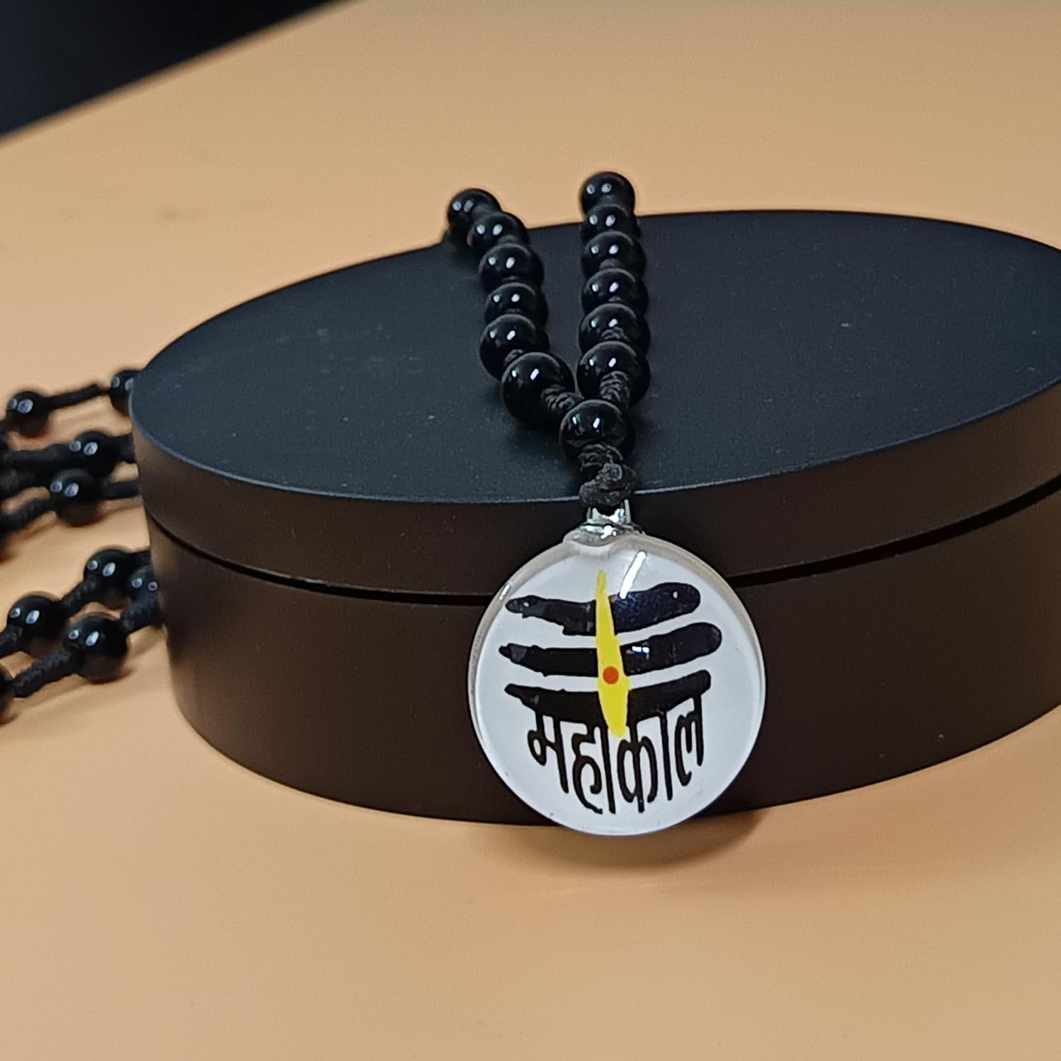 santarms Mahakal Beads Mala mahakaal Locket for Men Women Boys & Girls