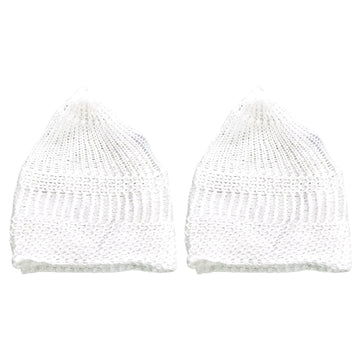santarms Islamic Prayer Kufi Muslim Cap for Men and Boys - Elegant Namaz Topi Combo (White, Pack of 2) | Perfect Daily Prayers, Religious Ceremonies, Eid Celebrations Comfortable Muslims