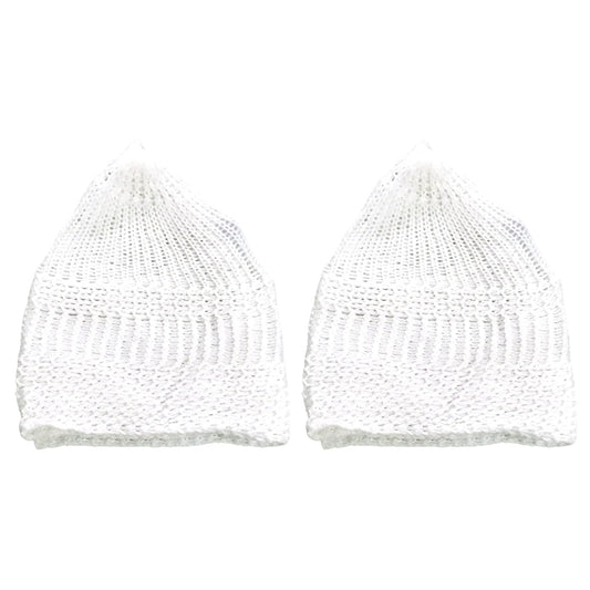 santarms Islamic Prayer Kufi Muslim Cap for Men and Boys - Elegant Namaz Topi Combo (White, Pack of 2) | Perfect Daily Prayers, Religious Ceremonies, Eid Celebrations Comfortable Muslims