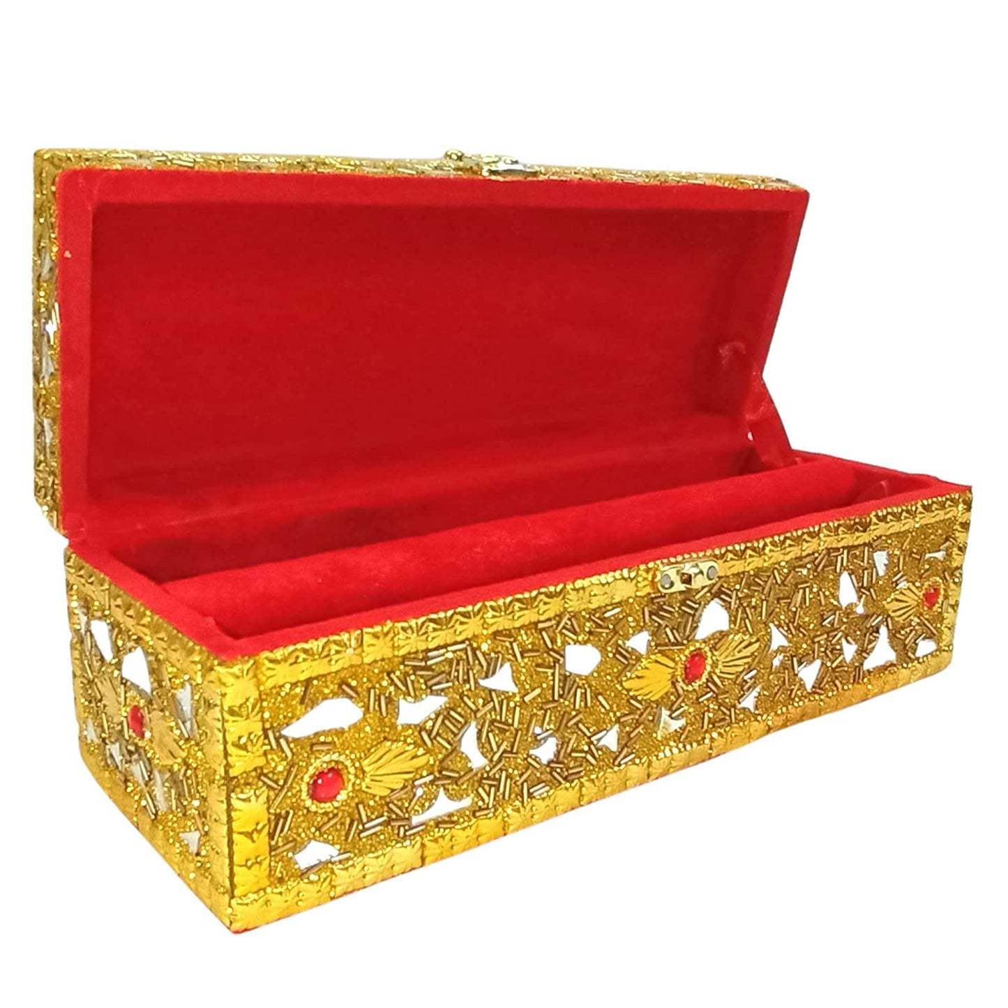 santarms Wooden 1 Piece One Rod Bangle Box Storage with Lock System || Chudi boxes for girls Wedding Gift Bride For Women,Jewellery With Latest Stylish Design,Chudi Organizer