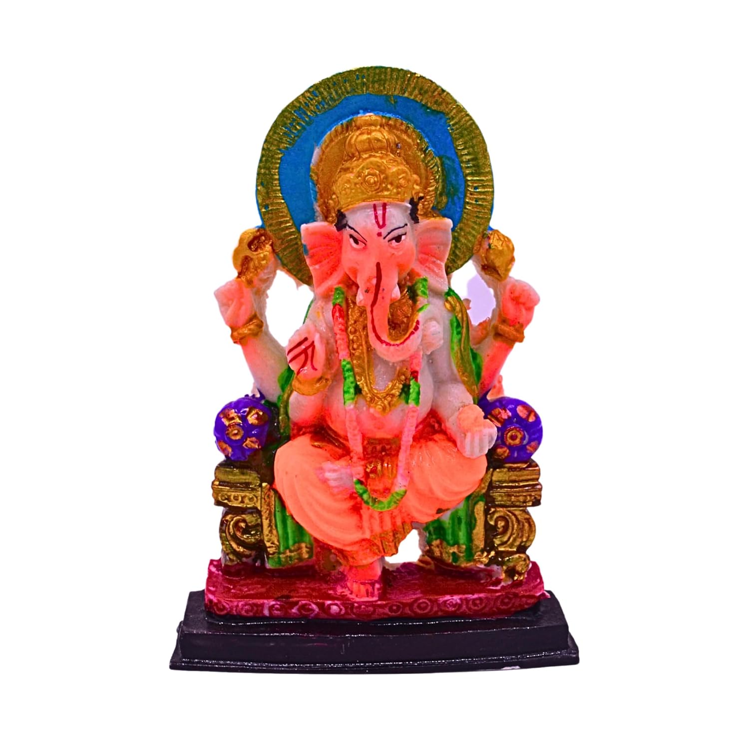santarms Ganesha Ganesh murti Statue Shree Ganesha Idol Shree Ganesh for Pujaghar Home Decor Showpiece