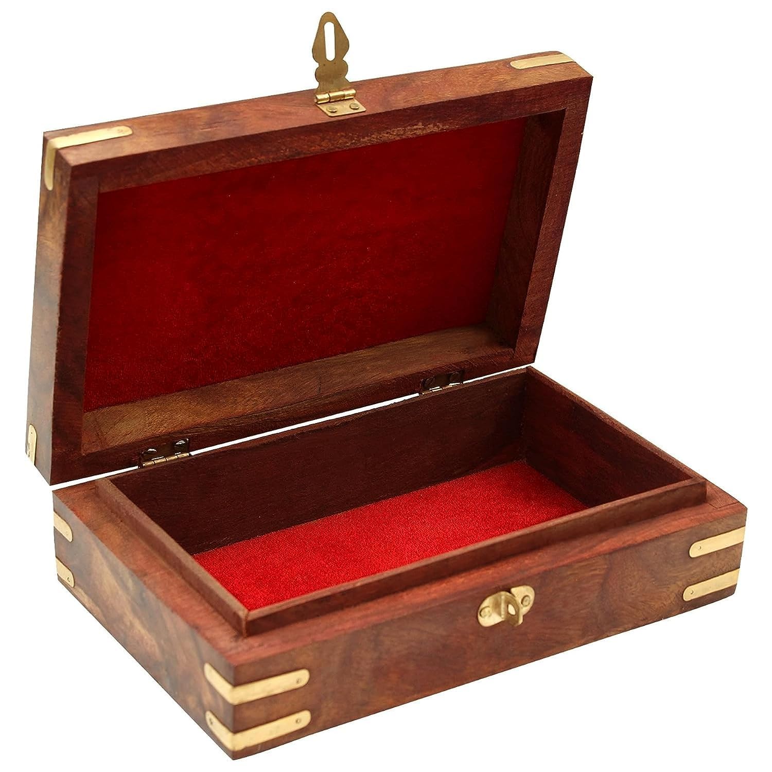 Santarms Shreemad Bhagavad Geeta with Wooden Geeta Box Stand for Reading - Bhagwat Gita Box