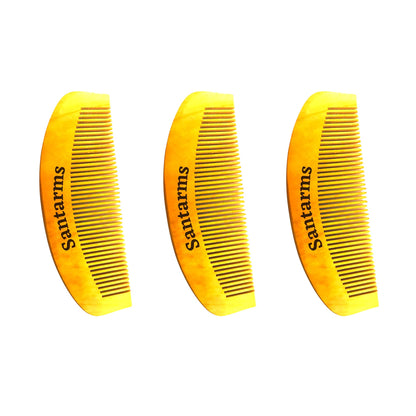 Santarms wooden neem comb for women men hair growth with wide wood tooth combs brush bamboo mens wodden combo set anti dandruff - mini comb for beard (Qty: 01)