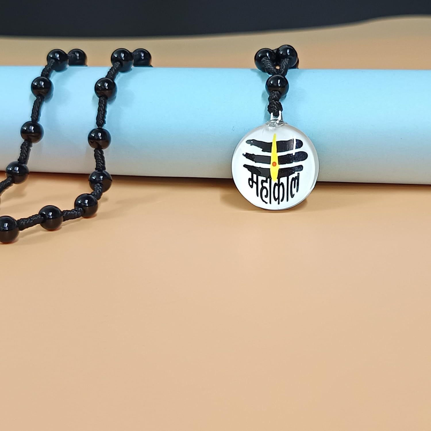 santarms Mahakal Beads Mala mahakaal Locket for Men Women Boys & Girls