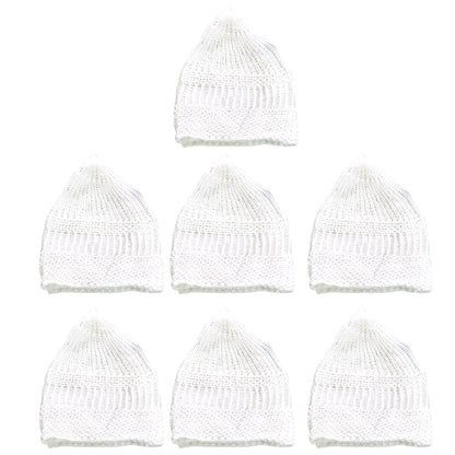 santarms Islamic Prayer Kufi Muslim Cap for Men or boy namaz topi for namaz - Combo White
