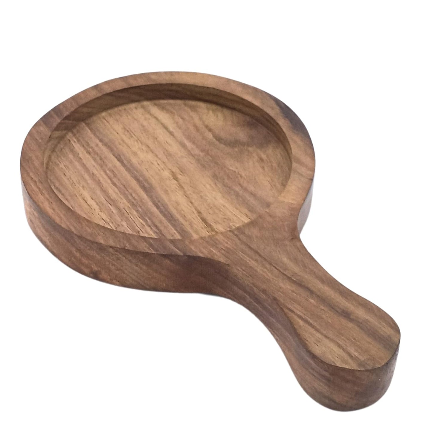 santarms Cast Iron Sizzler Plate with Wooden Stand Pack of 2