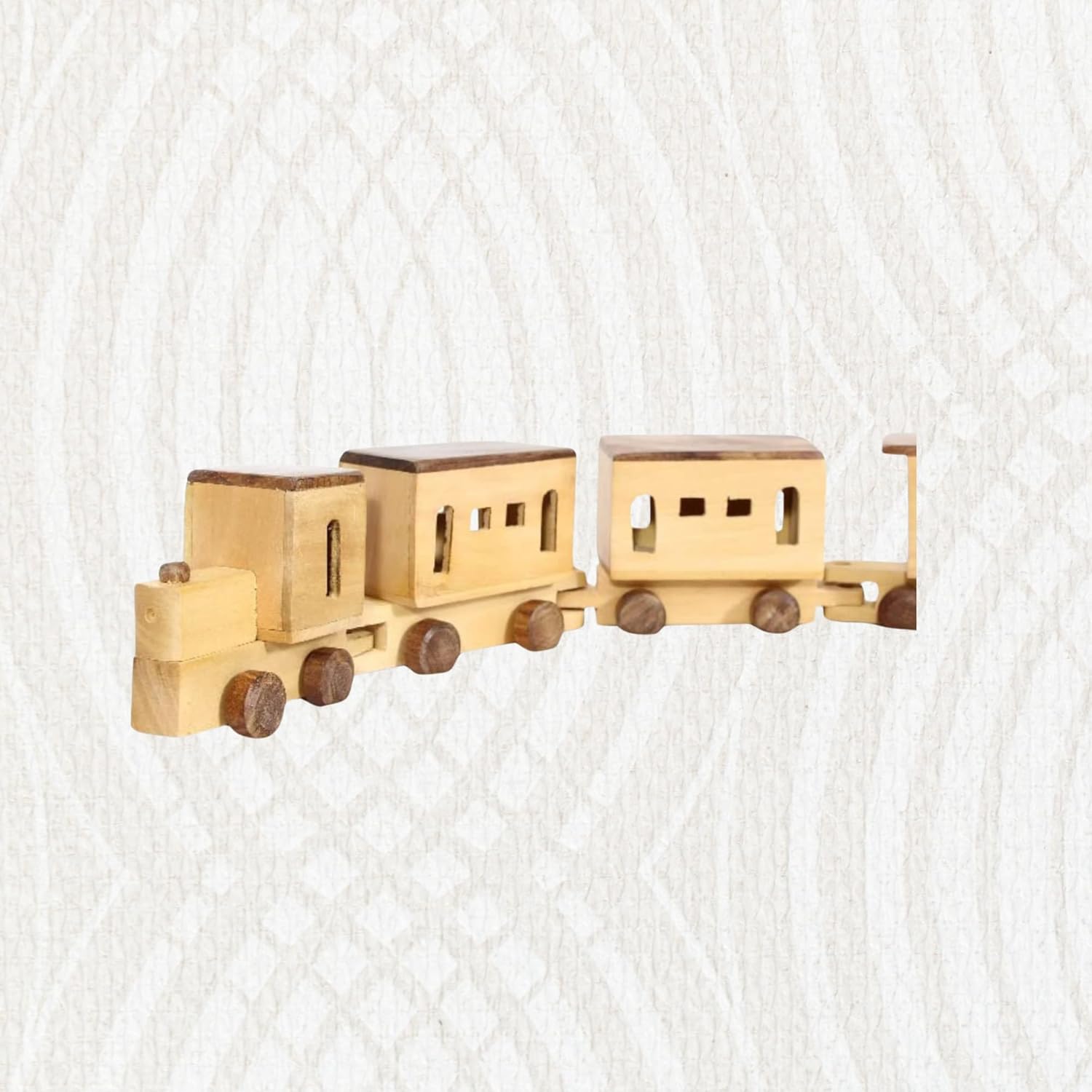 santarms Handcrafted Wooden Train Set Spark Imagination and Fun with A Classic Toy for Kids and Home Décor, Gift Item for Children and Office Showpiece