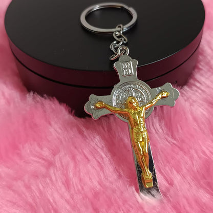 santarms Jesus Christ | Holy Cross Keychain jesus key chain