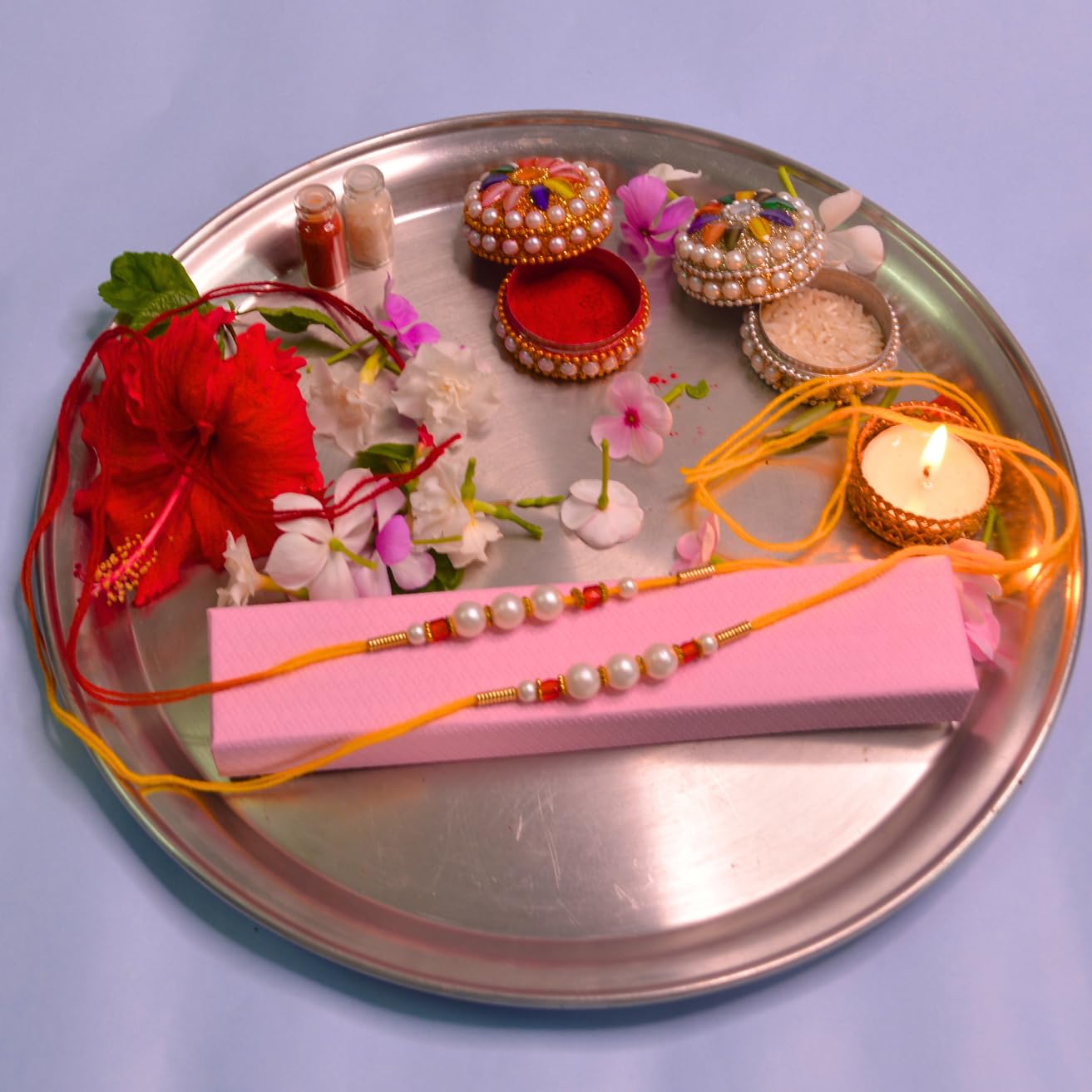 santarms Beads Rakhi Festival Shop Exquisite Rakshabandhan Rakhis Online pack of 2 For Brothers