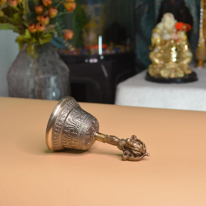 santarms ashtadhatu Temple Bell Brass ghanti for Home Big Size Items décor vastu Antique Pooja Room Decoration mandir Hanging Bells puja
