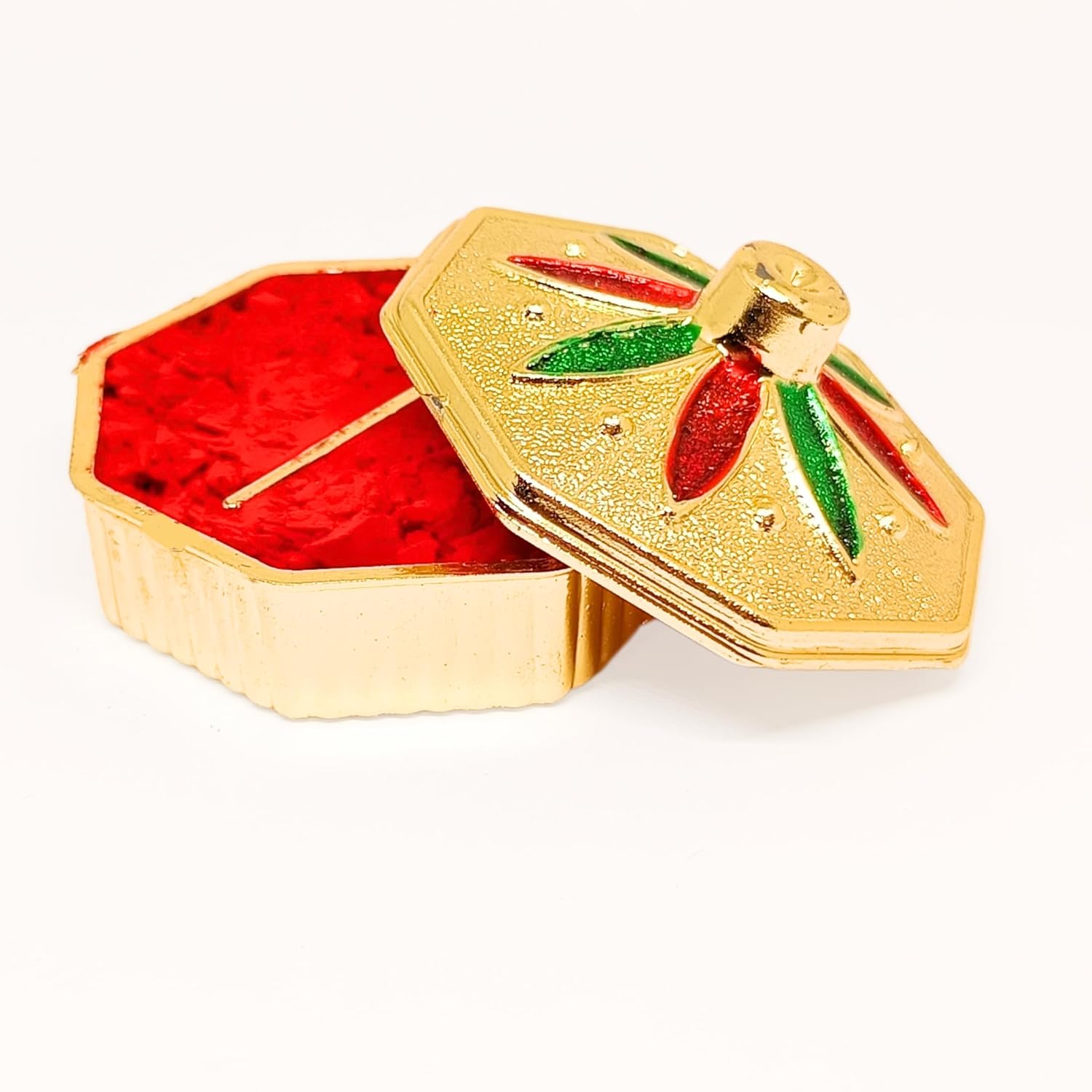 santarms Traditional Kumkum Sindoor Box – Beautiful Handcrafted Design for Weddings & Pooja Essentials