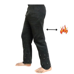 santarms Women's Winter Wear Woolen Full Length Palazzo Pants (Free Size) Loose Stylish Set for Women: Office to Party Elegance in