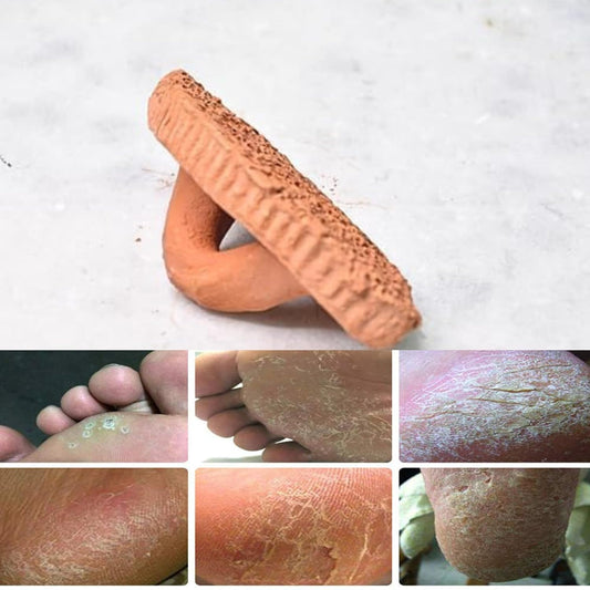 Santarms Red Clay Mel Khora For Men And Women Legs And Hand Wash Natural Foot Scrubber Women Men Unisex Desk Table Decoration Items