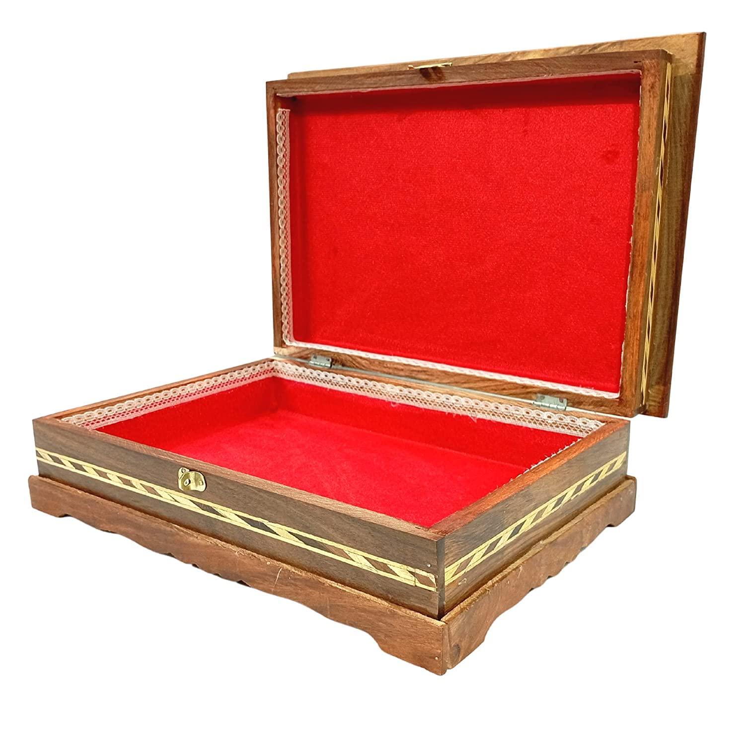 santarms Wooden Holy Quran Book Stand & Box with rehal - Carving Handcrafted