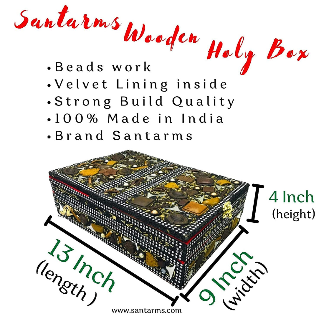 santarms Quran Box fordable Wooden Rehal holy Books Stand | rihal Reading Quran Sharif Book Best Gift - Bride or Bridal | Wedding Gifts