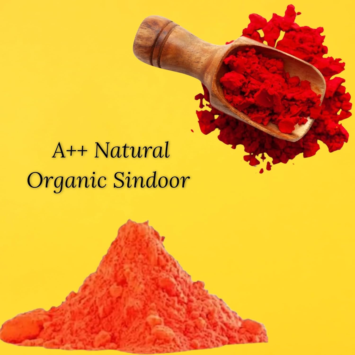 Santarms Orange and Red Sindoor Powder for Women, Organic Natural Laal and Hanuman Ji Pila Kumkum for Pooja Use, Shringar & Rituals - 50gm Each (100gm)