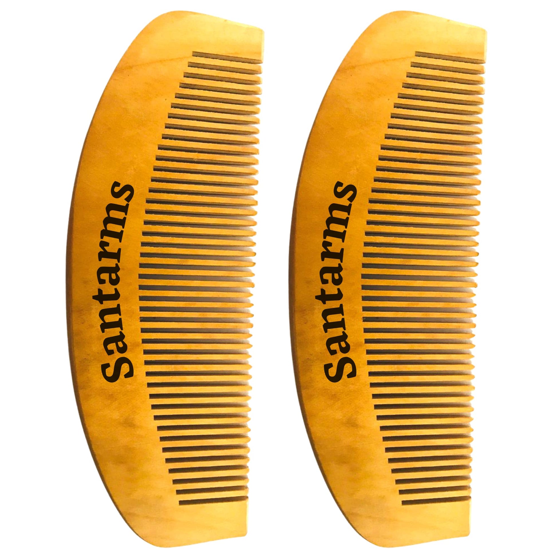 Santarms Neem Comb, Wooden Comb | Hair Growth, Hair fall, Dandruff Control | Hair Straightening, Frizz Control | Comb for Men, Women (1 Pcs)