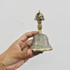 santarms ashtadhatu Temple Bell Brass ghanti for Home Big Size Items décor vastu Antique Pooja Room Decoration mandir Hanging Bells puja