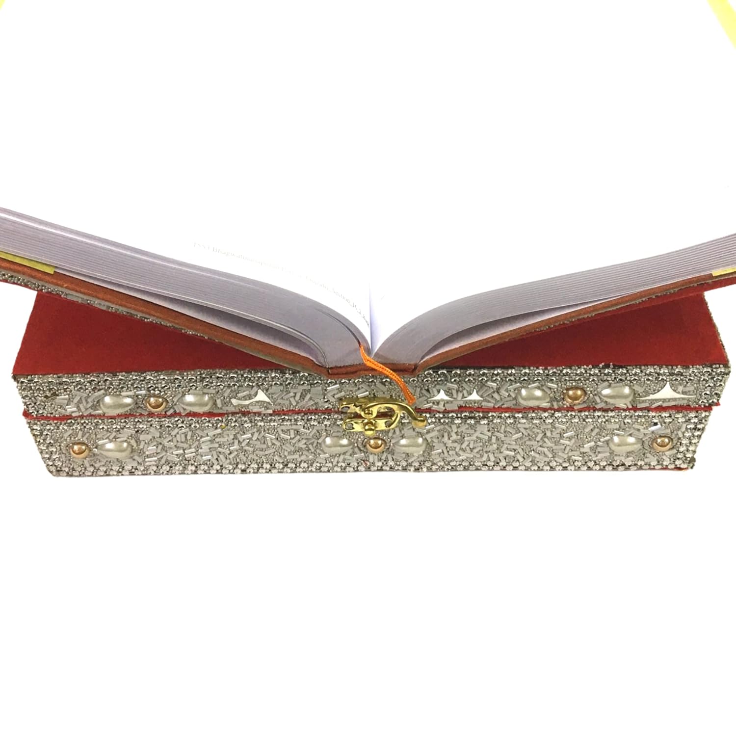 santarms Handmade Holy Quran Box with Rehal Stand for Reading Holy Quran Sharif Pak, Perfect for Wedding Gift