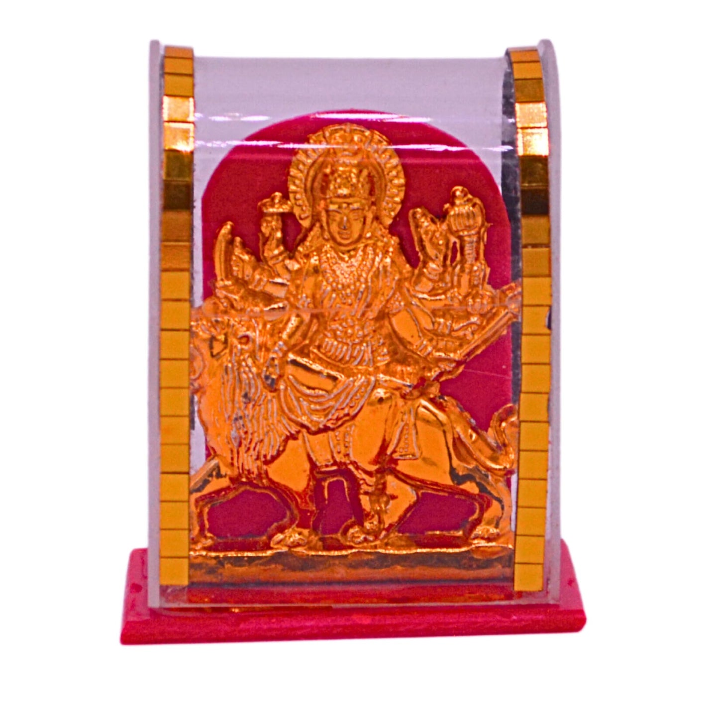 santarms God Idol Car Dashboard Cabinet Handicraft Statue Acrylic Cover Home Room Office Temple Mandir Murti Decor Showpiece Item (1) (Ganesha)