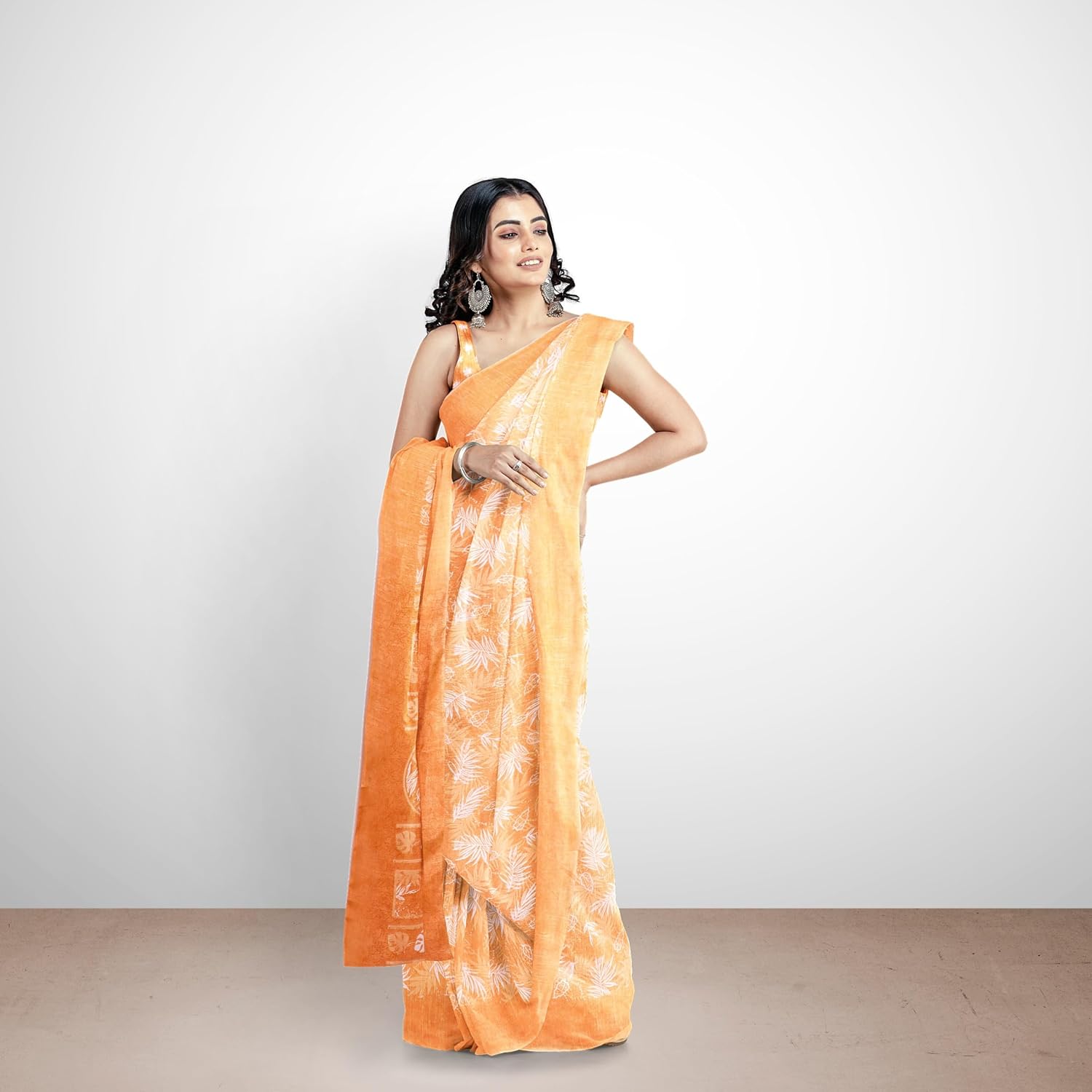 Hira Silk Saree with Unstitched Blouse, Kumkum Box and Sindur for Women