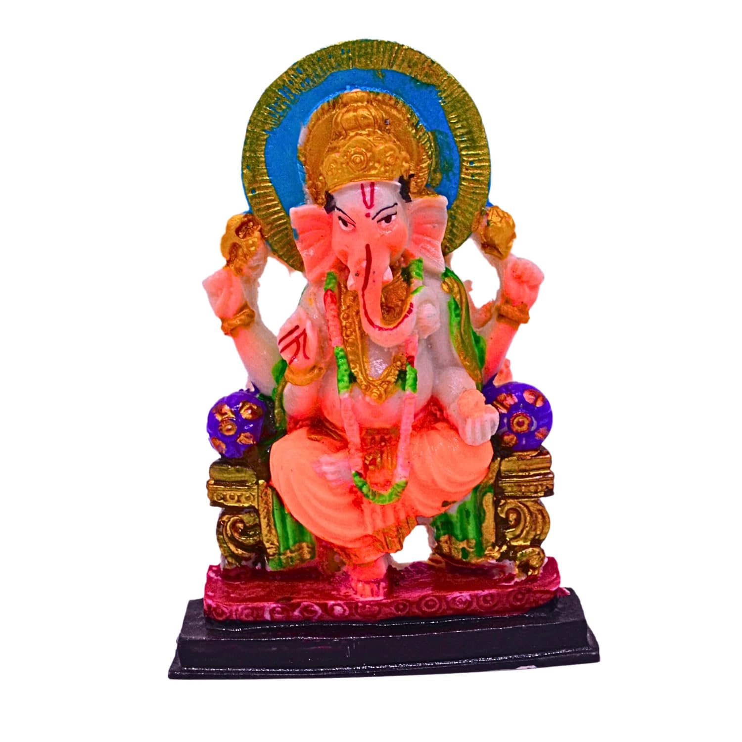 santarms Ganesha Ganesh murti Statue Shree Ganesha Idol Shree Ganesh for Pujaghar Home Decor Showpiece