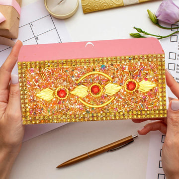 Santarms Handcrafted envelopes for Gifting Money shagun Envelope | Shadi k liye shagun lifafa for Groom Bride or Bridal for Marriage (1)