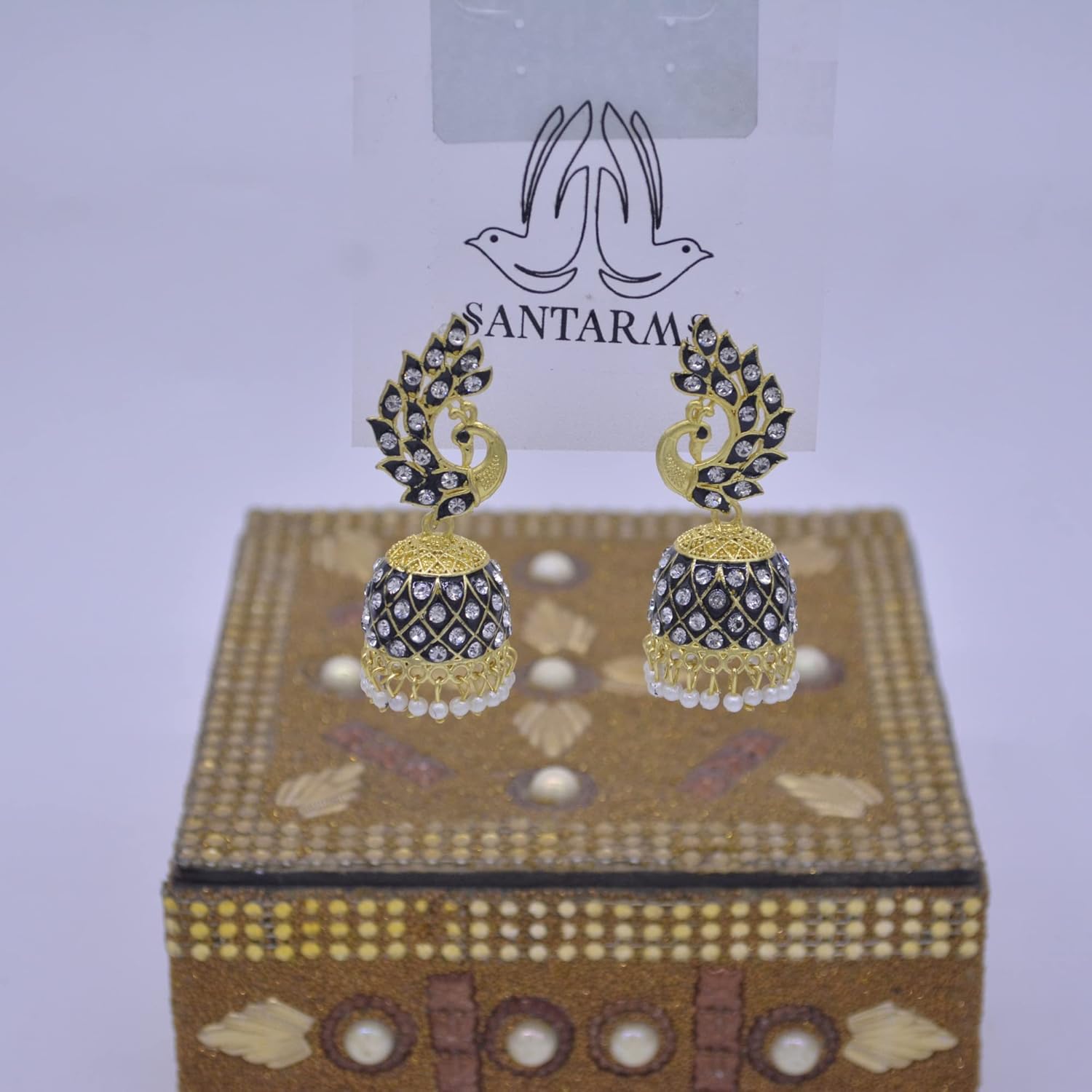 santarms fancy Jewellery long Afghani Earrings for women Handmade Earrings for Girls and Women stylish