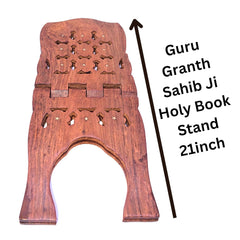 Santarms® 21 Inch Holy Book Stand for Guru Granth Sahib Ji Wooden Book Stand for Reading Holy Books Stand Holder Bookstand