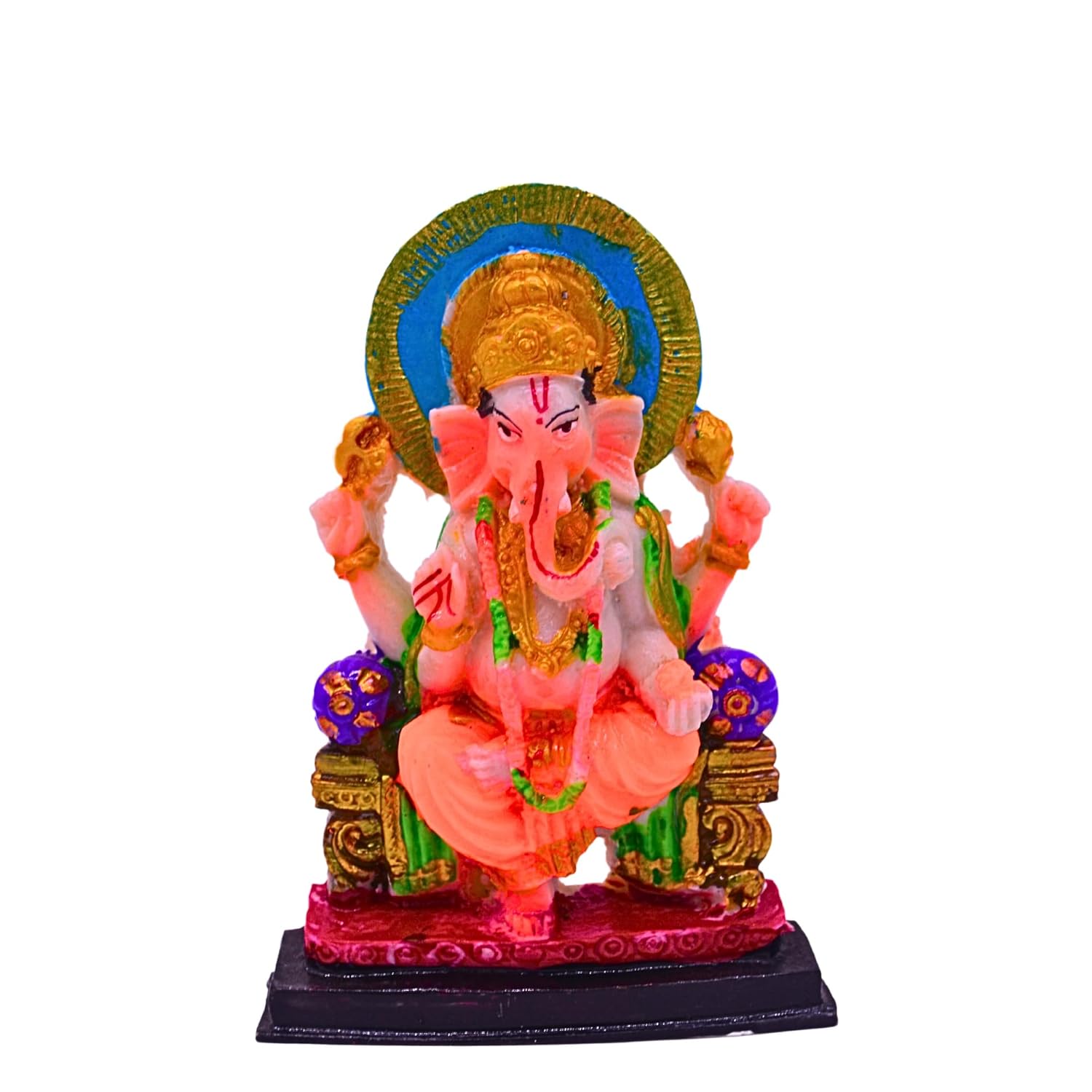 santarms Ganesha Ganesh murti Statue Shree Ganesha Idol Shree Ganesh for Pujaghar Home Decor Showpiece