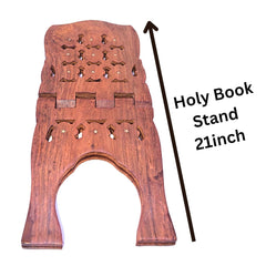 Santarms® 21 Inch Holy Book Stand for Guru Granth Sahib Ji Wooden Book Stand for Reading Holy Books Stand Holder Bookstand