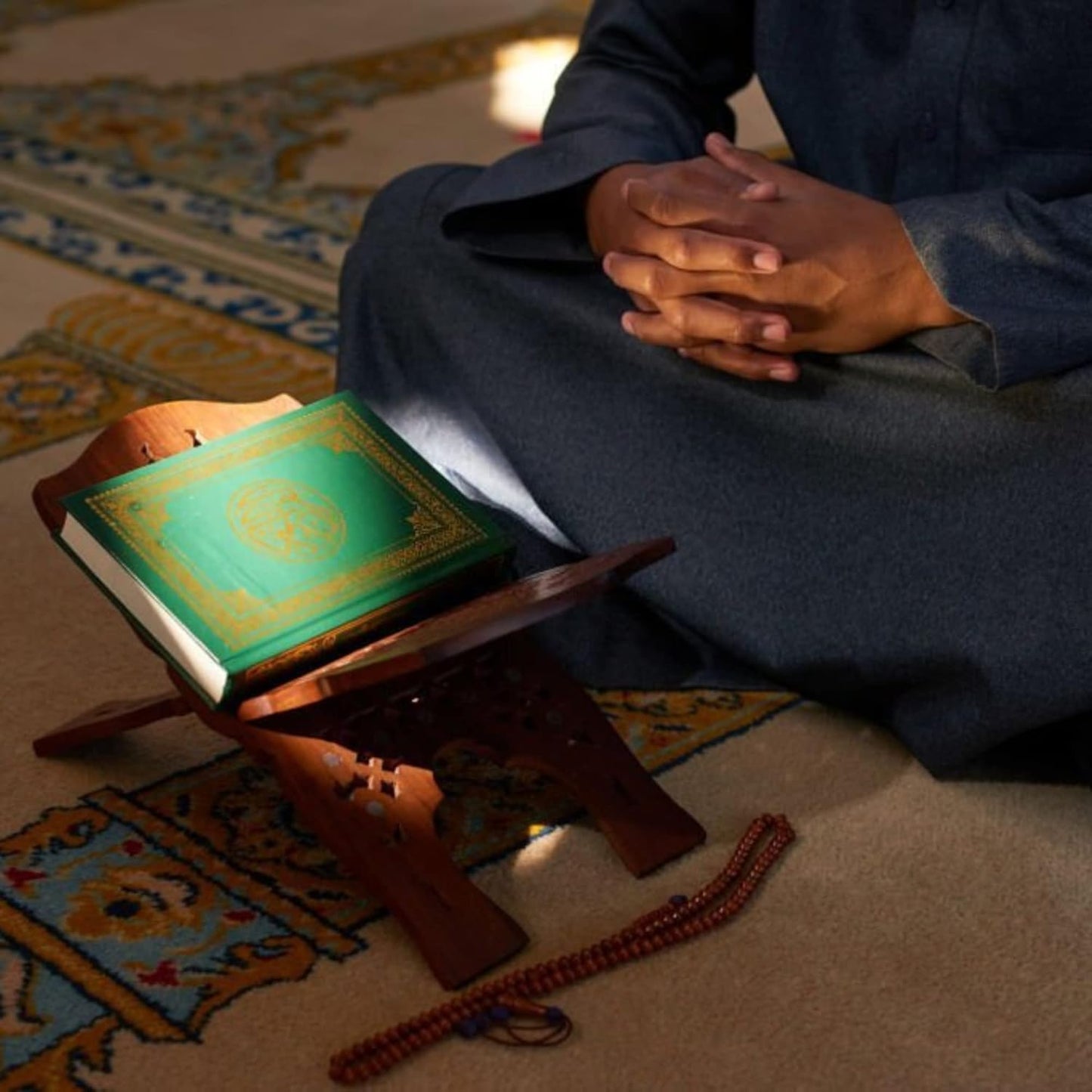 Santarms 10 inch Wooden holy Rehal Stand for Quran Handmade Book Stand fordable for Quran Book Reading rihal Quran Sharif Books Stand | Best Gift Bride or Bridal