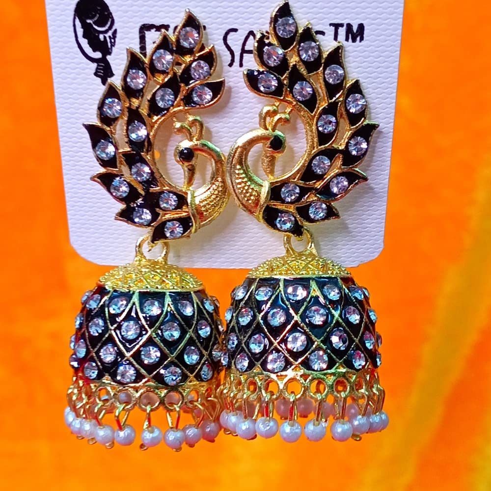 santarms fancy Jewellery long Afghani Earrings for women Handmade Earrings for Girls and Women stylish
