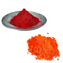 Santarms Orange and Red Sindoor Powder for Women, Organic Natural Laal and Hanuman Ji Pila Kumkum for Pooja Use, Shringar & Rituals - 50gm Each (100gm)