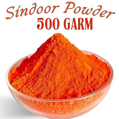 Santarms Natural Orange Kumkum Sindoor Powder For Women Puja Tilak Suhaag Sindoor, No Side Effects & Hair Fall (500 Gm, Pack Of 1) Organic Hanuman Ji & Chhat Pooja Kumkum
