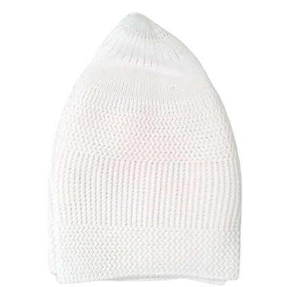 santarms "Islamic Prayer Kufi Muslim Cap for Men and Boys | White Namaz Topi with Elegant Design Comfortable for Daily Prayers and Religious Occasions Pack of 10 Caps