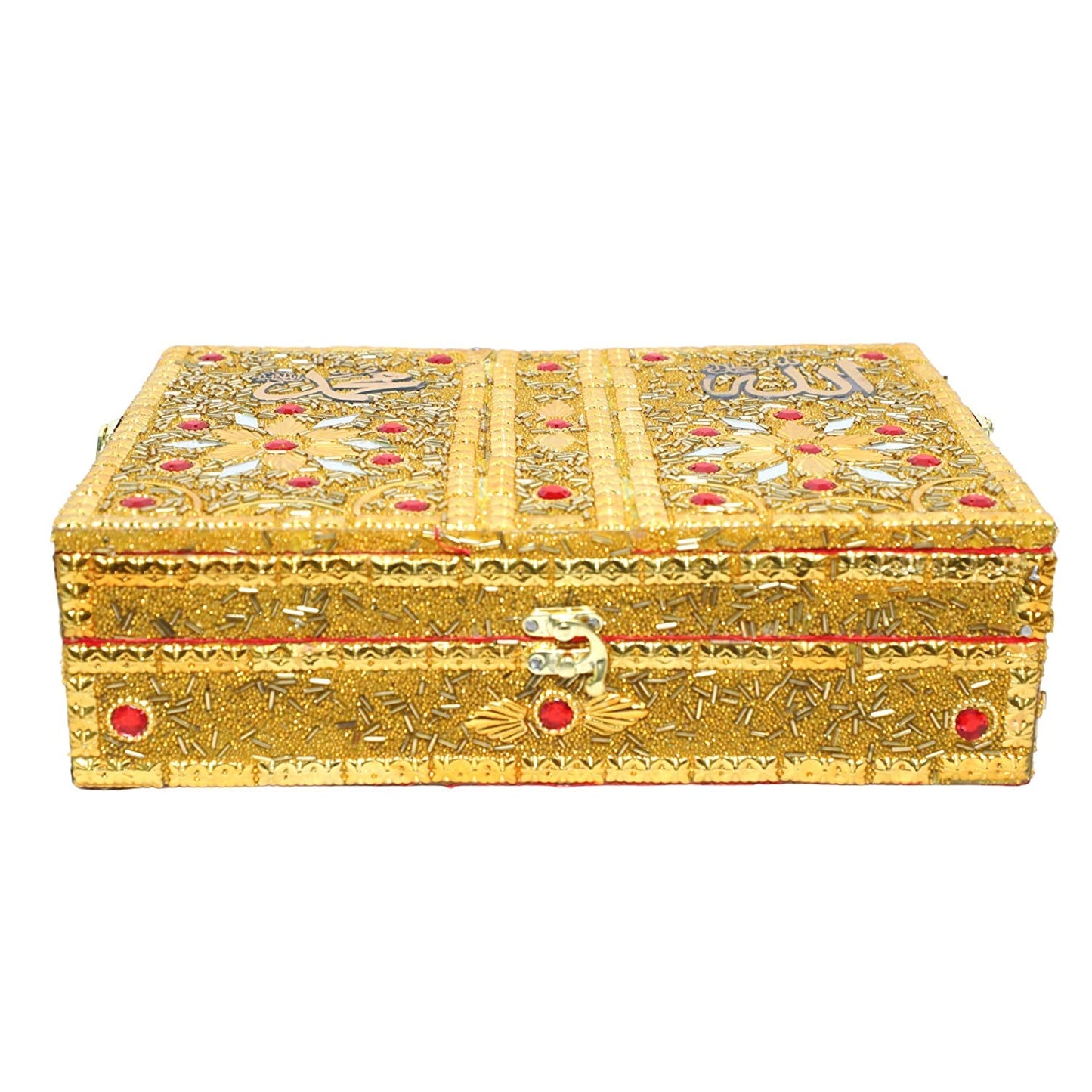 santarms Wooden Quran rehal Box rehal Quran Sharif holy Books Stand Box - The Sacred Wedding: Muslim Bride with Holy Quran Wooden Box, Al-Rihal, Kaaba and Book Stand for Reading