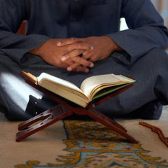 Santarms 10 inch Wooden holy Rehal Stand for Quran Handmade Book Stand fordable for Quran Book Reading rihal Quran Sharif Books Stand | Best Gift Bride or Bridal