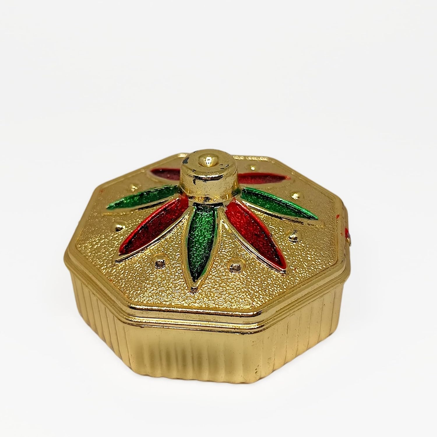 santarms Traditional Kumkum Sindoor Box – Beautiful Handcrafted Design for Weddings & Pooja Essentials