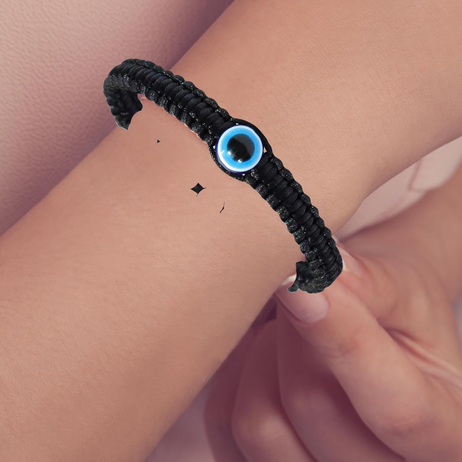 santarms evil eye Bracelets, Nazar Unisex Friendship Band pack of 2