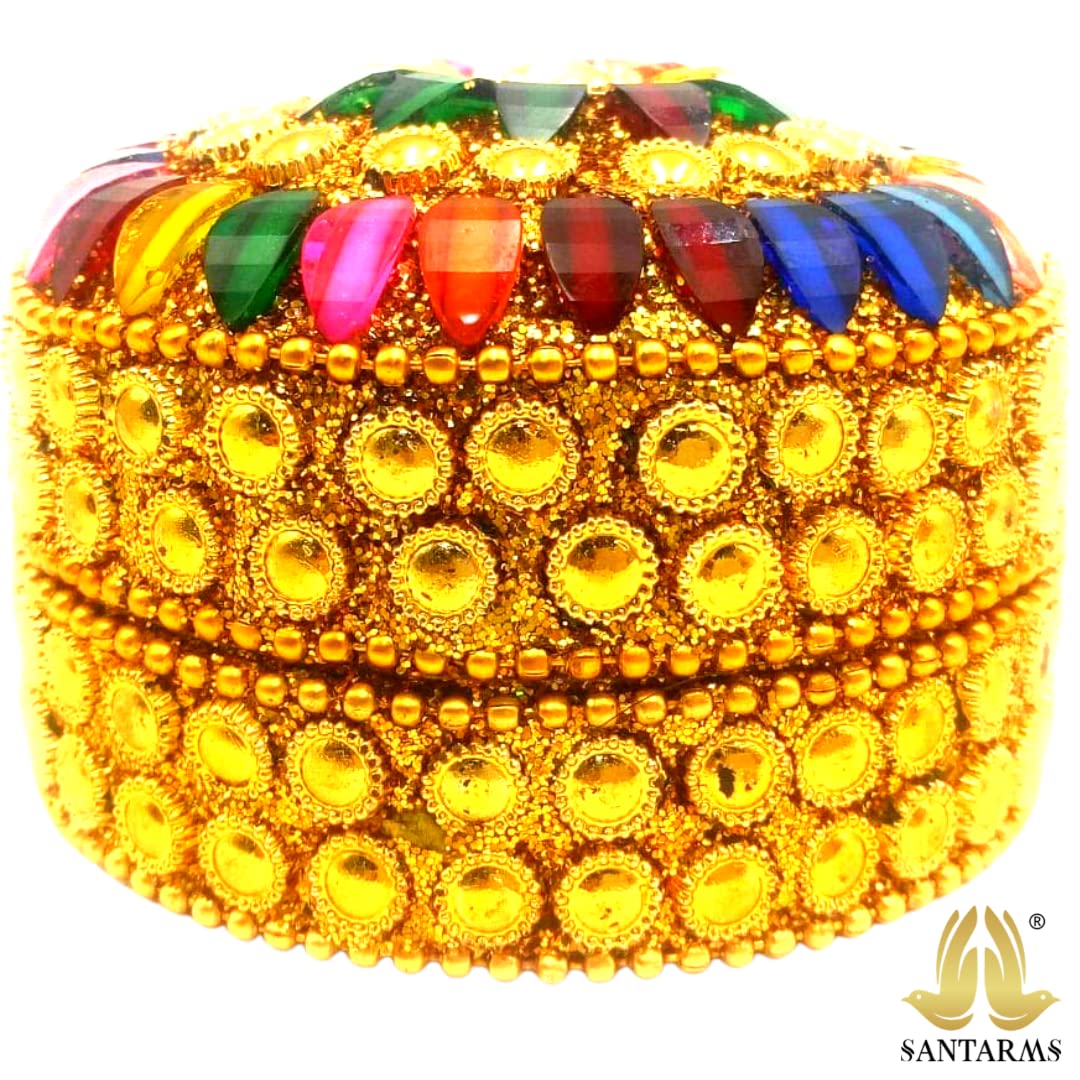 Santarms Karva Chauth Thali Set and Pooja Decor Collection and A Treditional Gift for Women, Wife