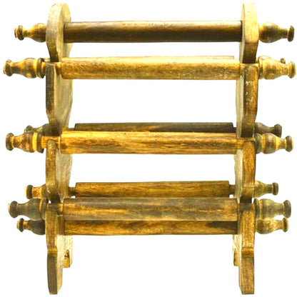 santarms Wooden Bangle Stand For Bangles | Home Decor | Women Gift Bangles For Or Chudi Churi Best By Holder | MADE IN INDIA | 6 Rods