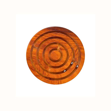Santarms Vian Game Labyrinth, Ball-in-A-Maze Puzzles, Wooden Labyrinth Kid's Table Game for Kids (Small)