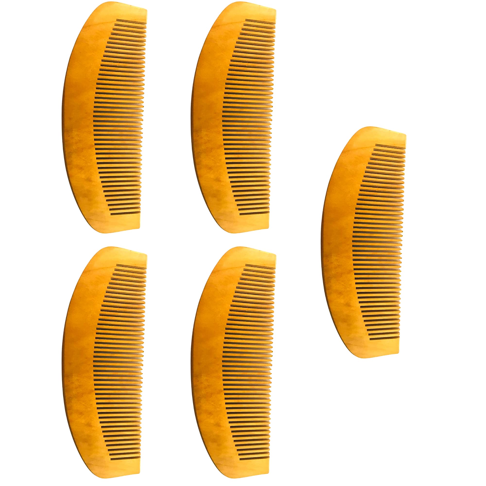 Santarms wooden neem comb for women men hair growth with wide wood tooth combs brush bamboo mens wodden combo set anti dandruff - mini comb for beard (Qty: 01)