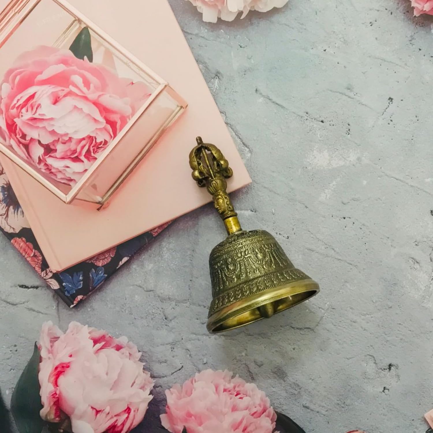 santarms ashtadhatu Temple Bell Brass ghanti for Home Big Size Items décor vastu Antique Pooja Room Decoration mandir Hanging Bells puja