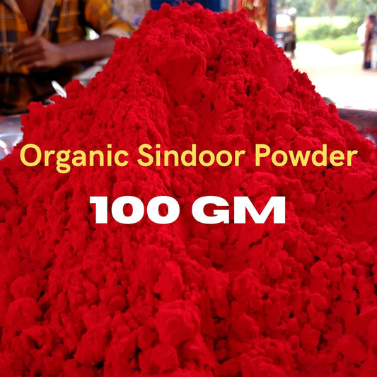 Santarms Natural Organic Sindoor Dust – 100gm Red Sindoors Kumkum Powder For Women | Traditional And Pure Kumkum For Rituals And Puja Wedding Items