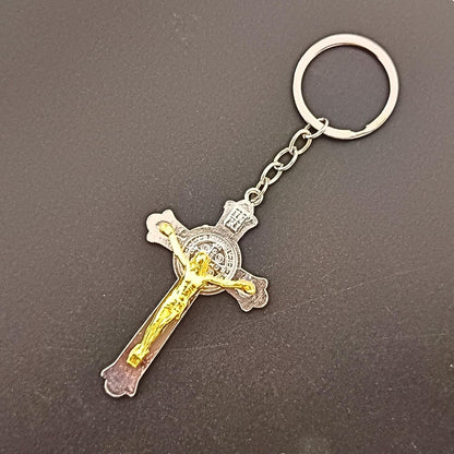 santarms Jesus Christ | Holy Cross Keychain jesus key chain
