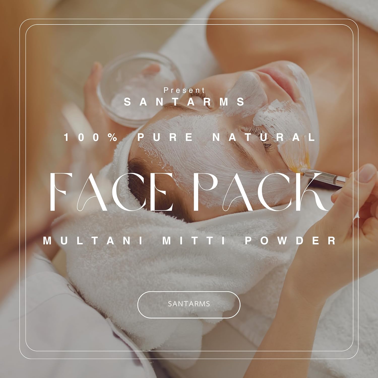 Santarms Natural Multani Mitti Powder 1kg | Pure Fuller's Earth Face Pack for Glowing Skin & Improved Tone Chemical-Free Suitable Radiant, Nourished Hair Care Solution Ideal All Types