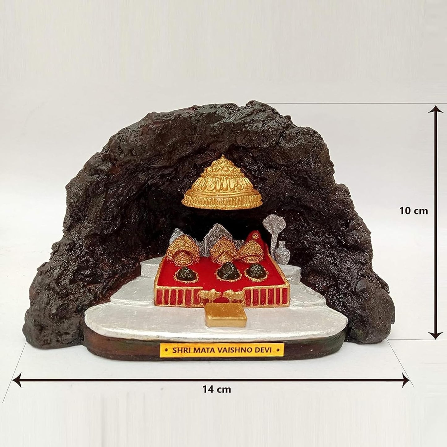 santarms MATA Vaishno Devi Darbar Maa Figurine, Durga Roop,Home and Of ...